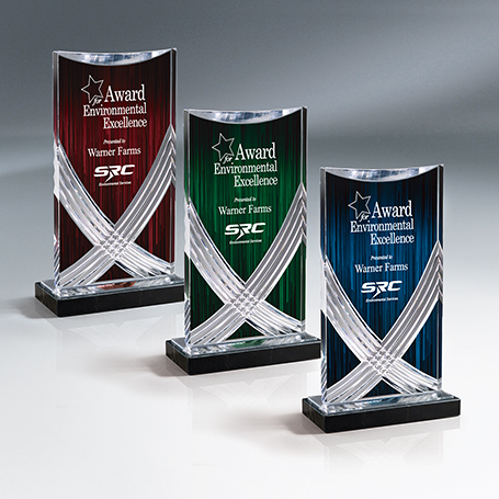 CD1217* - Cascade Carved Acrylic Award, Colors