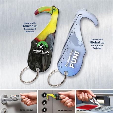 TK1501 - Touchless Infusion Keychain without Hole Handle