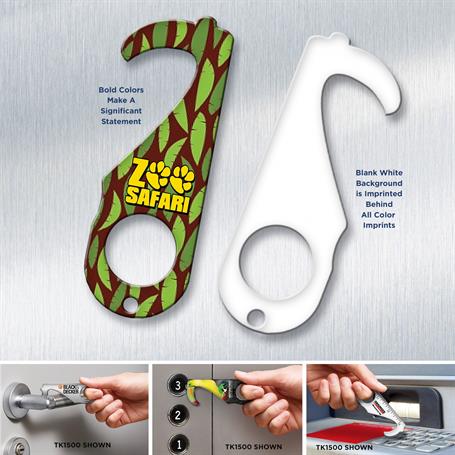 TK1506 - Touchless Tool with Handle Hole 1 Side Imprint