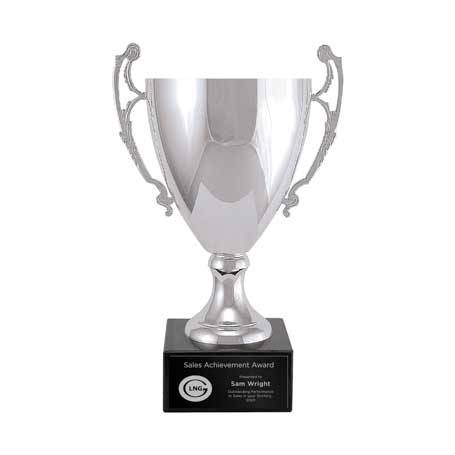CM401CS - Metal Trophy Cup - Large, Silver