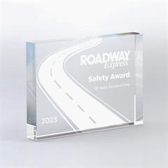 Freestanding Lucite Block