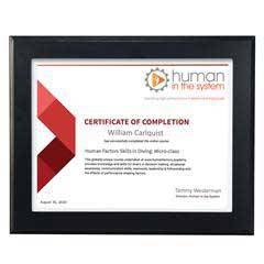 Ebony Finish Certificate Frame, Black