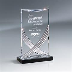 Cascade Carved Acrylic Award, Clear