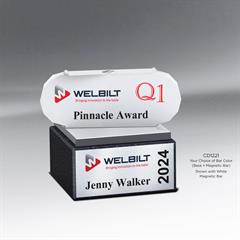 Stackable Pivoting Bars Award with Magnetic Base