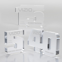 Anniversary Freestanding Award, Clear