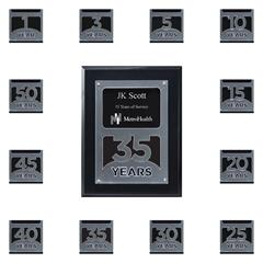 Anniversary Achievement Plaque, Black