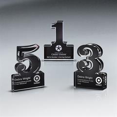 Anniversary Freestanding Single Digit Black