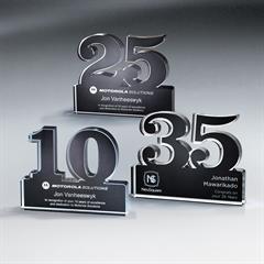 Anniversary Freestanding Two Digit Number, Black