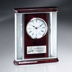 Rosewood Piano Finish Desk Clock