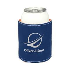 Leatherette Beverage Holder, Blue