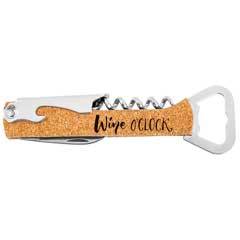 Bottle Opener & Wine Corkscrew, Cork