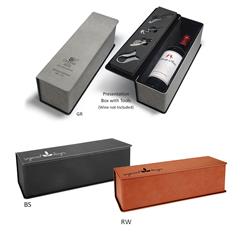 Leatherette and Cork Wine Box