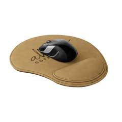 Leatherette Mouse Pad, Light Brown