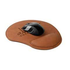 Leatherette Mouse Pad, Rawhide Brown