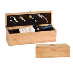 Bamboo Wine Presentation Box with Tools