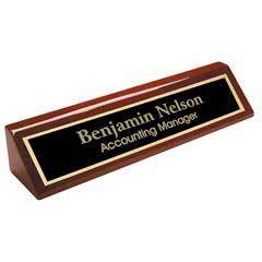 Piano Finish Walnut Name Bar, Rosewood