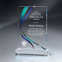 Medium Digi-Color Lucite Award