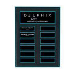 Turquoise and Stone Background Lucite 12-Plt Plaque with Easy Perpetual Plate Release Program