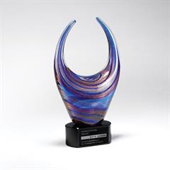 Embrace of Blue and Copper Colors on a Black Base