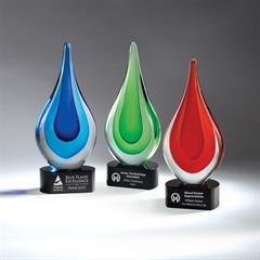Teardrop Art Glass