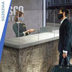 1/4" Clear Acrylic Front Counter Mount