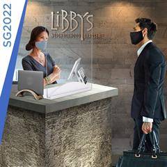 1/8" Clear Acrylic Table Top Sneeze Guard