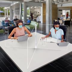 X-Large Interlock 4 Panel Tabletop Partition