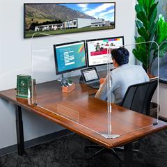 Office 2 Panel Desktop Safety Barrier Partition