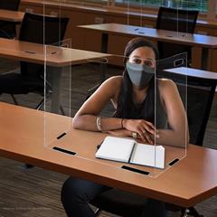 Large Foldable Portable Tabletop PETG Barrier WHILE SUPPLIES LAST