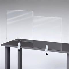 Single Clamp Flush Mount Tabletop Barrier