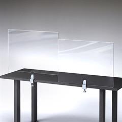 Single Clamp Flush Mount Tabletop Barrier