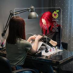 Custom Design Sneeze Guard Barrier