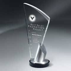 Spotlight with Aluminum & Black Lucite Base