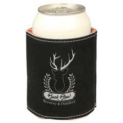 Leatherette Beverage Holder, Black