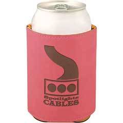 Leatherette Beverage Holder, Pink
