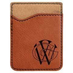 Leatherette Phone Wallet, Rawhide