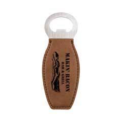 Leatherette Bottle Opener, Dark Brown