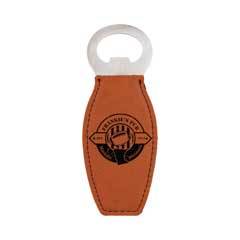 Leatherette Bottle Opener, Rawhide