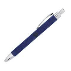 Leatherette Pen, Blue