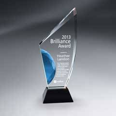 Vibrant Gemstone Award - Medium, Blue