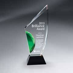 Vibrant Gemstone Award - Medium, Green