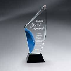 Vibrant Gemstone Award - Large, Blue