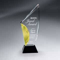 Vibrant Gemstone Award - Large, Gold