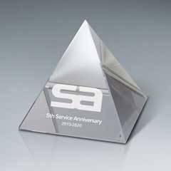 Optic Crystal Pyramid - Small